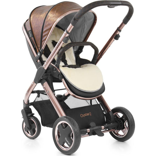 Babystyle Oyster 2 Chassis Rose Gold Copper Fabric babakocsi szett